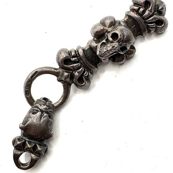 Gaboratory Crown Keeper & Bulldog Key Keeper 925 Silver 85 Grams Older Piece - Picture 1 of 12